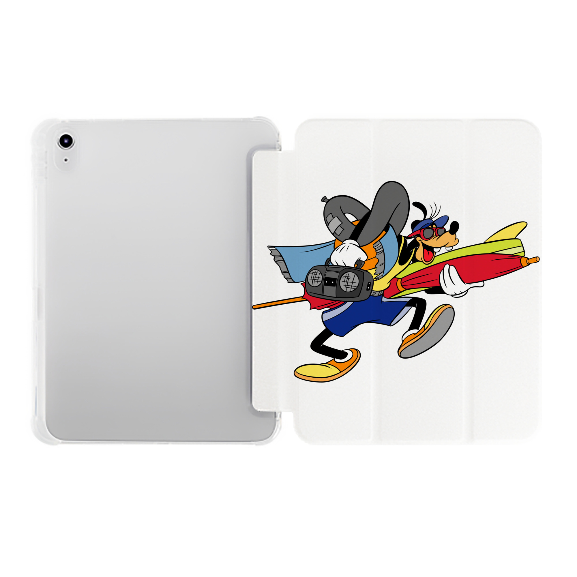 （画像用） ミッキーマウス Mickey Mouse IPad ケース ペン収納付き 三つ折りスタンド PUレザー×シリコン 対応機種9.5/10.5/10.9インチ